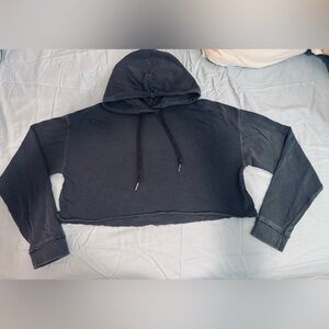 Joe's Jeans Black Cropped Hoodie